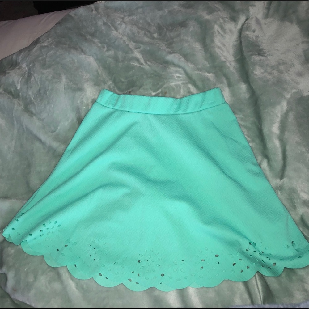 Teal skirt